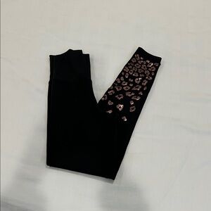 BEACH RIOT Leggings - Ombré Glitter Leopard-size small